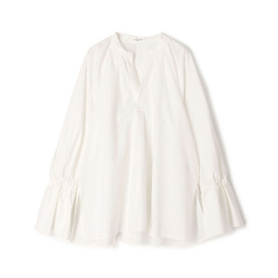 ＜maison TOMORROWLAND＞コットンタイプライター　Ｖネックオーバーブラウス