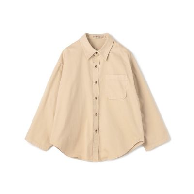 ＜三越伊勢丹/公式＞【SALE】maison TOMORROWLAND/メゾン トゥモローランド ソフトコットンサテン オーバーサイズシャツ 41Lベージュ トップス【三越伊勢丹/公式】