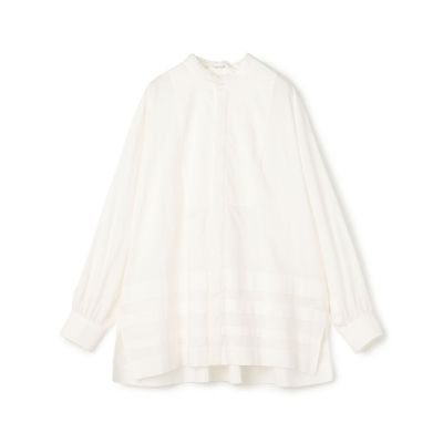 ＜maison TOMORROWLAND＞コットンローン　ブザムチュニックシャツ