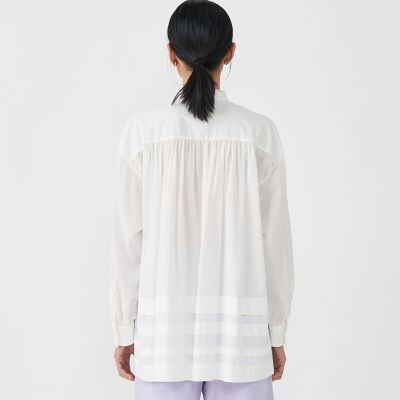 コットンローン　ブザムチュニックシャツ