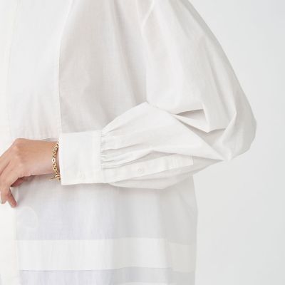 コットンローン　ブザムチュニックシャツ
