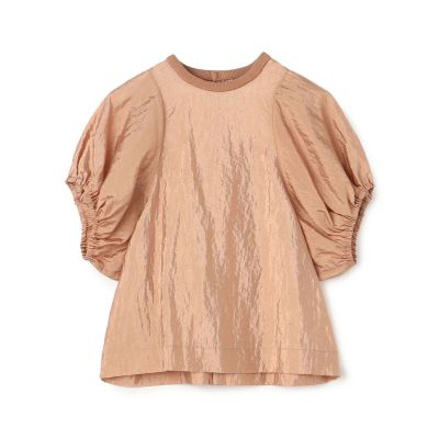 ＜maison TOMORROWLAND＞ナイロンビンテージ　パフスリーブブラウス