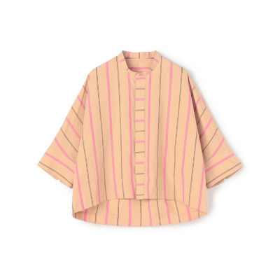 コットンシルクハーフスリーブブラウス コットンシルクハーフスリーブブラウス