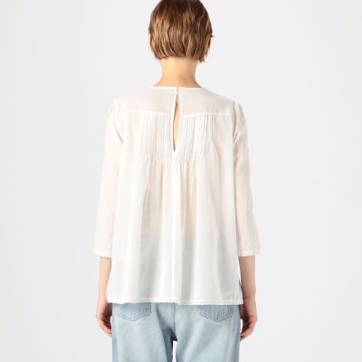 良品【トゥモローランド】ポワンピケ クルーネックブラウス 楽天市場】【SALE／40%OFF】ポワンピケ クルーネックブラウス