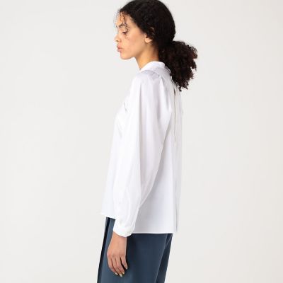 コットンブロード ギャザーブラウス | maison TOMORROWLAND/メゾン  