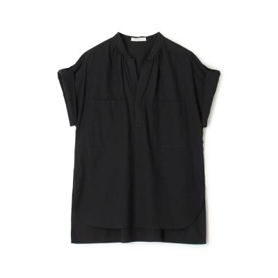 ＜maison TOMORROWLAND＞コットンドビーストライプ　バンドカラーブラウス