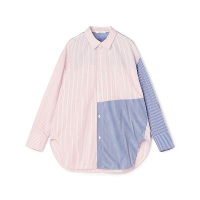 パッチワークシャーティングシャツ