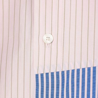 パッチワークシャーティングシャツ
