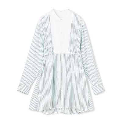 パッチワークシャーティング　チュニックシャツ