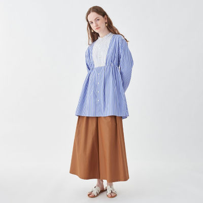 パッチワークシャーティング チュニックシャツ | maison TOMORROWLAND