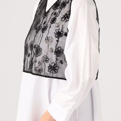 【MACPHEE】 メッシュスパンコール Vネックプルオーバー item1ed98e7003b511efac6f0242ac