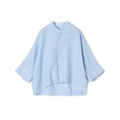 【美品】TOMORROWLAND リネンシャーティング クロップドシャツ リネンシャーティング クロップドシャツ | maison TOMORROWLAND