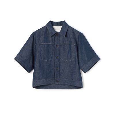 ＜maison TOMORROWLAND＞リアクティブデニム　ハーフスリーブシャツ