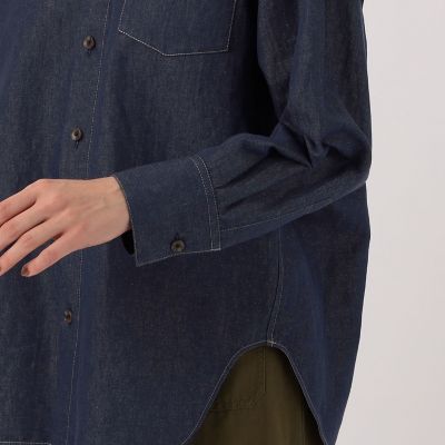 リアクティブデニム　レギュラーシャツ