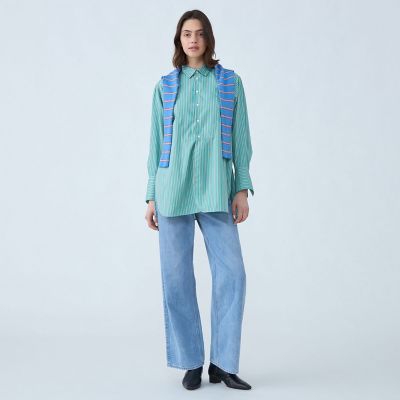 美品　トゥモローランド 　コットンブロード チュニックシャツ コットンブロード チュニックシャツ | maison TOMORROWLAND