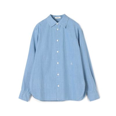 maison TOMORROWLAND/メゾン トゥモローランド デニムシャンブレー　レギュラーカラーシャツ
