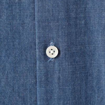 デニムシャンブレー　レギュラーカラーシャツ