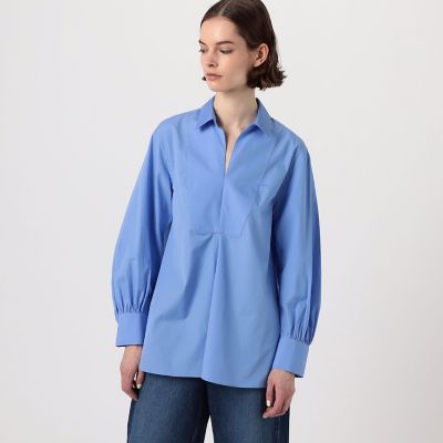 コットンブロード スキッパーシャツ | maison TOMORROWLAND/メゾン