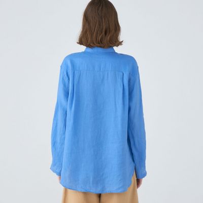 リネンシャーティング レギュラーカラーシャツ | maison