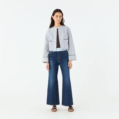 予約商品6月上旬以降順次お届け】コットンコード クルーネック
