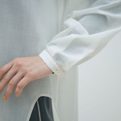 T／W VOILEボリュームスリーブチュニックブラウス | maison