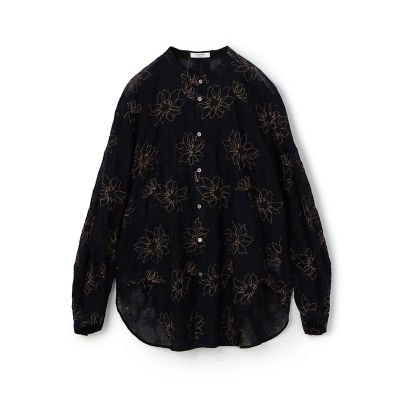 ＜maison TOMORROWLAND＞フラワーエンブロイダリー　チュニックブラウス