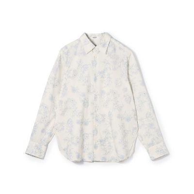 ＜maison TOMORROWLAND＞ブルームプリント　レギュラーカラーシャツ