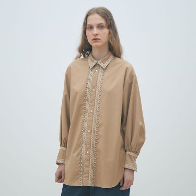 コードエンブロイダリー チュニックシャツ | maison TOMORROWLAND