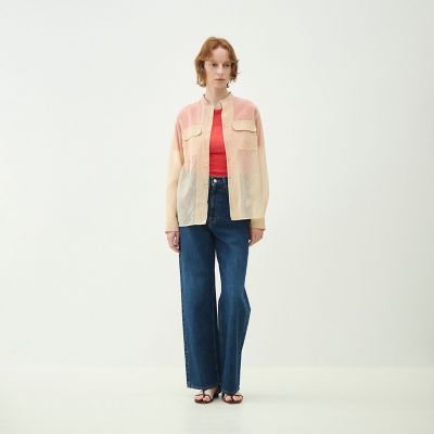 シルクブレンドスラブ チュニックシャツ | maison TOMORROWLAND/メゾン