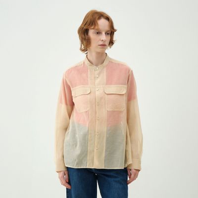 シルクブレンドスラブ チュニックシャツ | maison TOMORROWLAND/メゾン