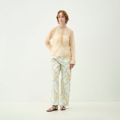 シルクブレンドスラブ プルオーバーブラウス | maison TOMORROWLAND