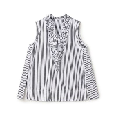 ＜maison TOMORROWLAND＞【予約商品６月上旬以降順次お届け】コットンタイプライター　フリルノースリーブブラウス