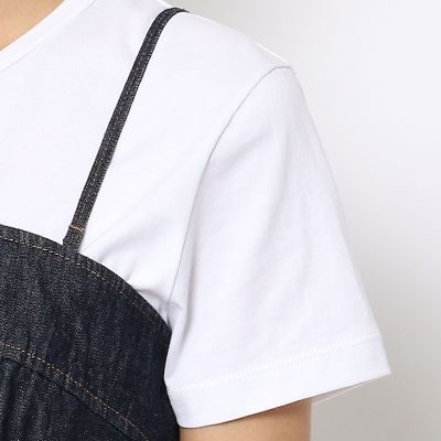 コットンダンガリー　ビスチェ