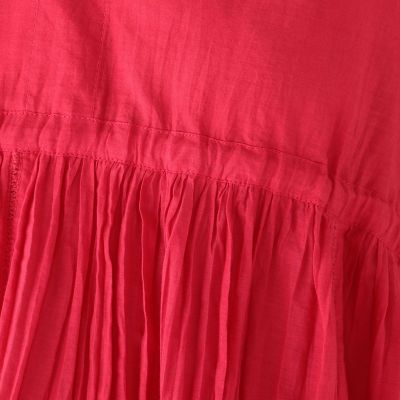 コットンローン　ノースリーブチュニックブラウス