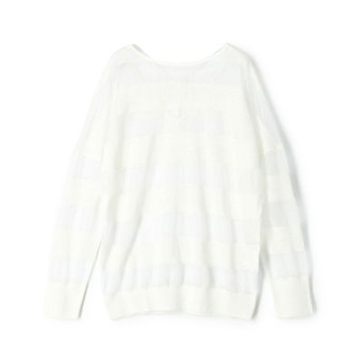 リネン　バックオープンプルオーバー