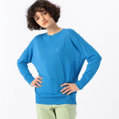 リネン　バックオープンプルオーバー