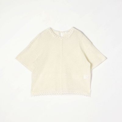 コットンレース　ハーフスリーブプルオーバー