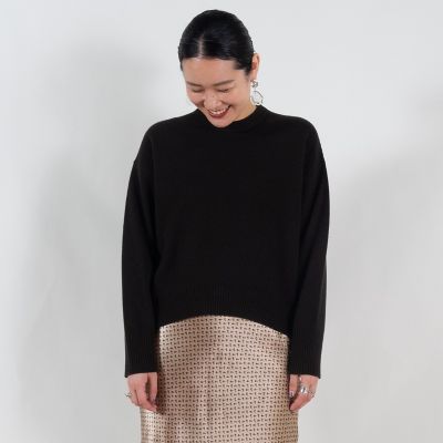 ラムカシミヤ　クルーネックプルオーバー