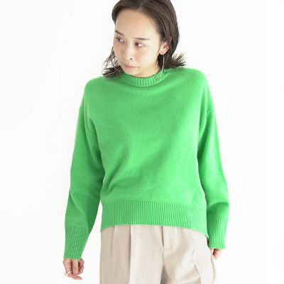 ラムカシミヤ　クルーネックプルオーバー