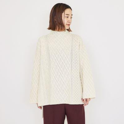エアヤーンケーブル　ビルドネックプルオーバー