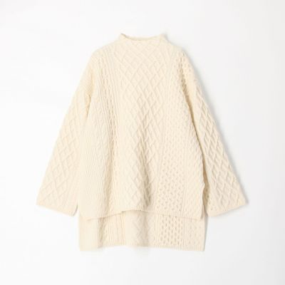エアヤーンケーブル　ビルドネックプルオーバー