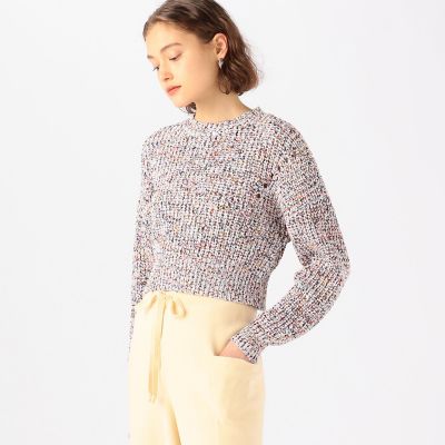 コットンスプラッシュプリント　ショートプルオーバー