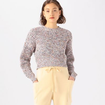 コットンスプラッシュプリント　ショートプルオーバー