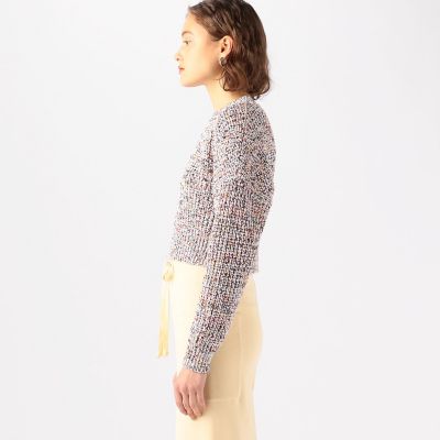 コットンスプラッシュプリント　ショートプルオーバー
