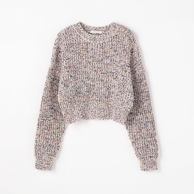 コットンスプラッシュプリント　ショートプルオーバー