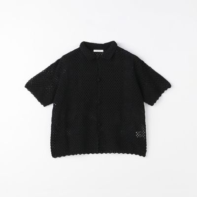 ハンドクロシェ　ハーフスリーブシャツ