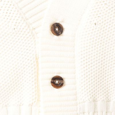 ハニカムコットン　Ｖネックショートカーディガン