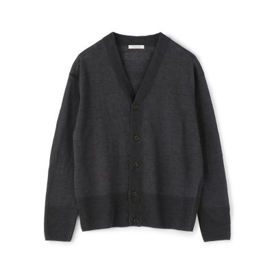 プレーンリネン　Ｖネックカーディガン