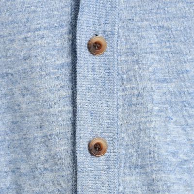 プレーンリネン　Ｖネックカーディガン