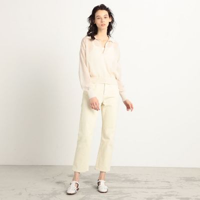 シアーヤーン　ポロカラープルオーバー